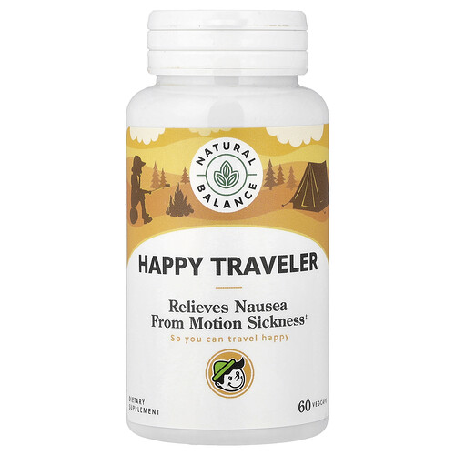 Natural Balance Happy Traveler, 60 VegCaps