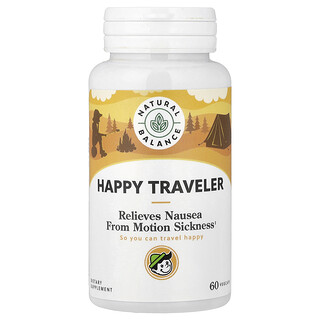 Natural Balance, Happy Traveller,  60 VegCaps