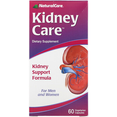 NaturalCare Kidney Care, 60 вегетарианских капсул