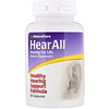 NaturalCare, HearAll, добавка для здоровья слуха, 60 капсул
