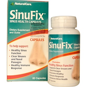 Natural Care, SinuFix, здоровье носовых пазух, 60 капсул