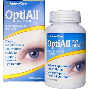 Natural Care, OptiAll здоровье глаз, 60 капсул