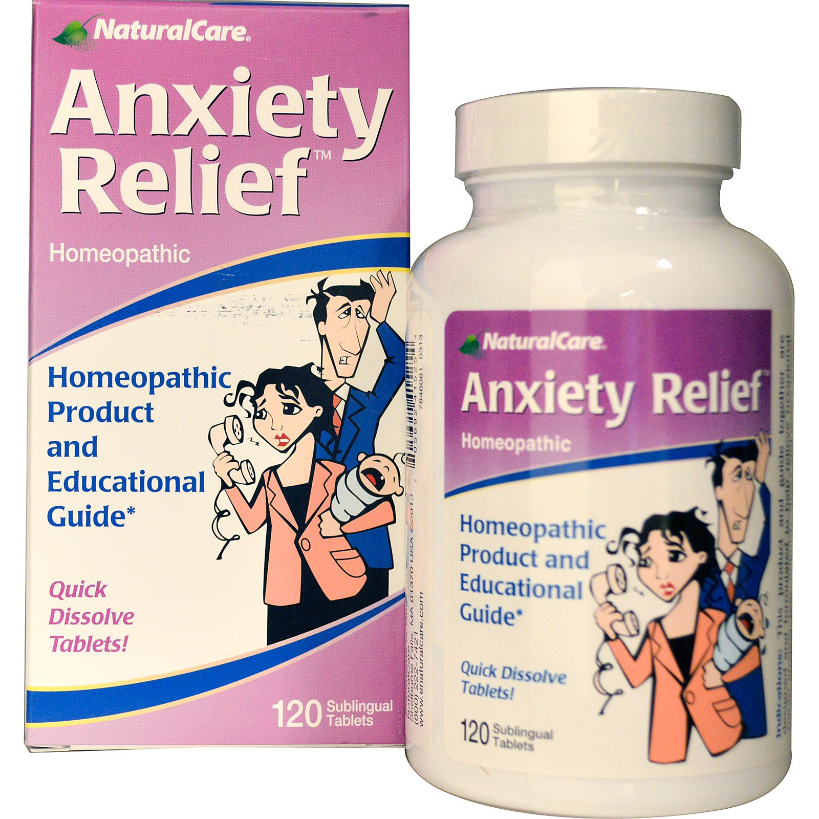 Natural Care, Anxiety Relief, 120 Sublingual Tablets  iHerb.com