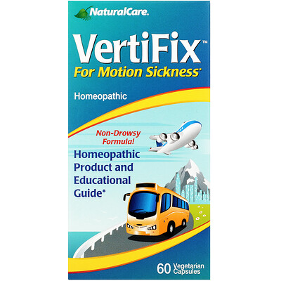 

VertiFix, For Motion Sickness, 60 Vegetarian Capsules