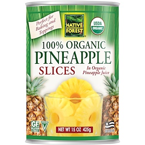 Нативе форест, Edward & Sons, Native Forest, 100% Organic Pineapple Slices, 15 oz (425 g) отзывы