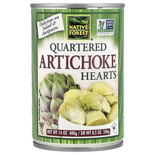 Native Forest, Corazones de alcachofa en cuartos, 400 g (14 oz)