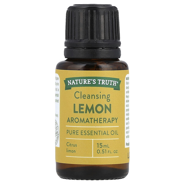 Nature's Truth Pure Essential Oil, Cleansing Lemon, 0.51 fl oz (15 ml)