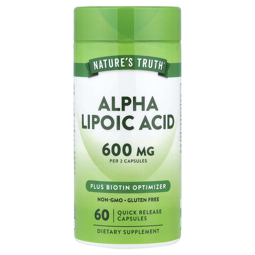 Nature's Truth, Alpha Lipoic Acid, 60 Quick Release Capsules