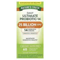 Daily Ultimate Probiotic-14, 25 Billion CFU, 60 Vegetarian Capsules