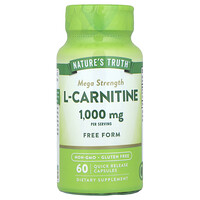 L-Carnitine, Mega Strength, 60 Quick Release Capsules (500 mg per