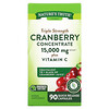 Nature's Truth, Triple Strength Cranberry Concentrate Plus Vitamin C, 15,000 mg, 90 Quick Release Capsules