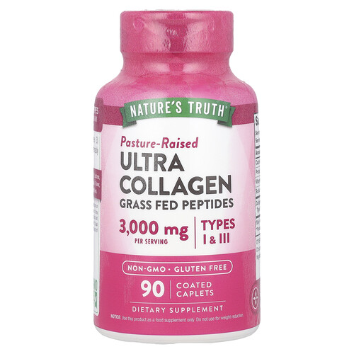 Nature's Truth Ultra Collagen, Types I & III, 90 Coated Caplets (1,000 mg per Caplet)