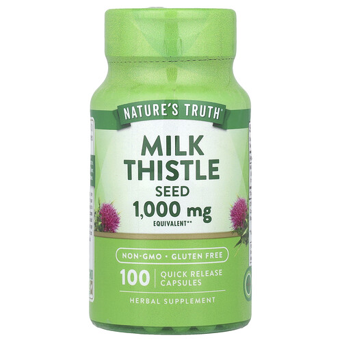 Nature's Truth Milk Thistle Seed, 1,000 mg, 100 Quick Release Capsules