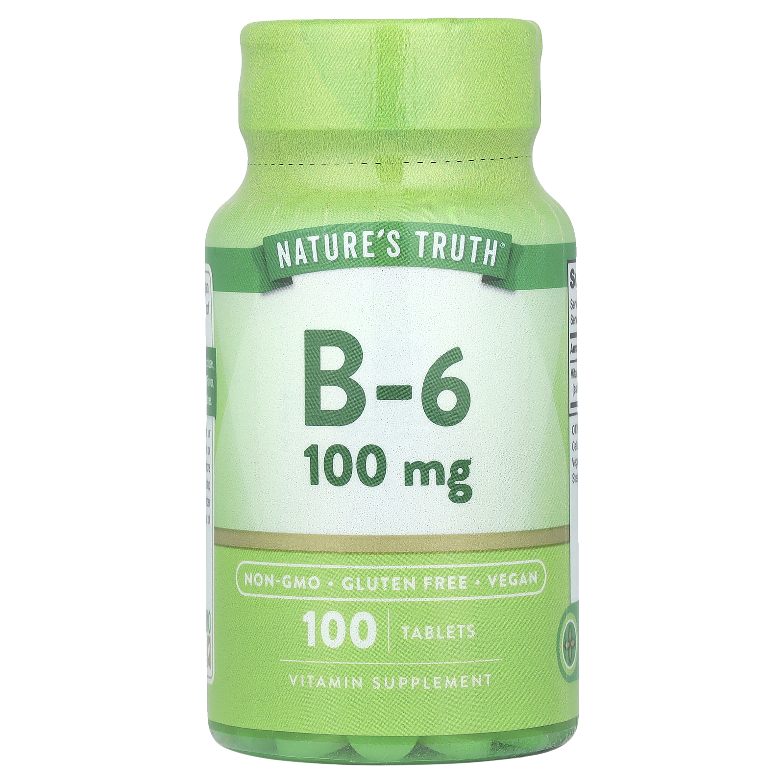 Nature's Truth (네이처스트루스), 비타민B6, 100mg, 100정