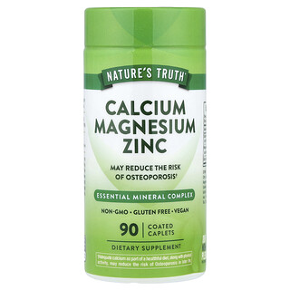 Nature's Truth, Kalcium-magnézium-cink, 90 bevonatos kapszula