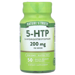 5-HTP, 50 капсул швидкого вивільнення (100 мг на капсулу)