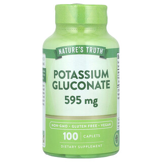 Nature's Truth, Gluconate de potassium, 595 mg, 100 capsules