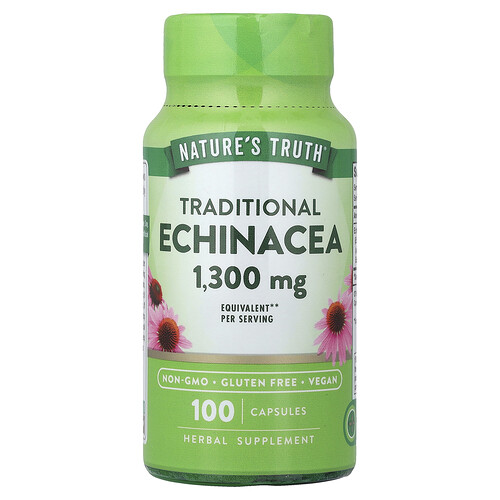 Nature's Truth, Echinacea, 100 pflanzliche Kapseln (650 mg pro Kapsel)