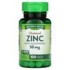 Nature's Truth‏, Zinc, Chelated, 50 mg, 100 Tablets