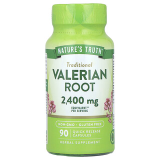 Nature's Truth, Radice di valeriana, 90 capsule a rilascio rapido (1.200 mg per capsula)