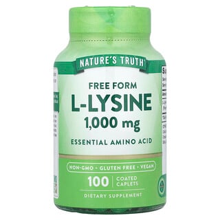 Nature's Truth, L-Lysine, 1,000 mg, 100 Coated Caplets