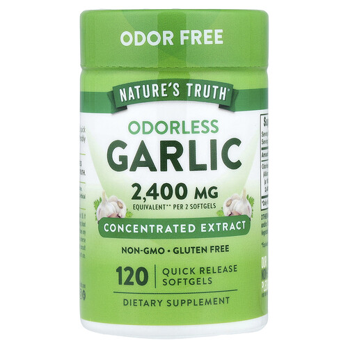 Nature's Truth, Odorless Garlic, 120 Quick Release Softgels (12 mg per Softgel)
