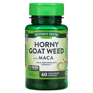 Nature's Truth, Horny Goat Weed with Maca, 60 Vegetarian Capsules