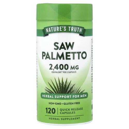 Nature's Truth, Saw Palmetto, Sägepalmenbeere, 120 Kapseln mit schneller Freisetzung (300 mg pro Kapsel)