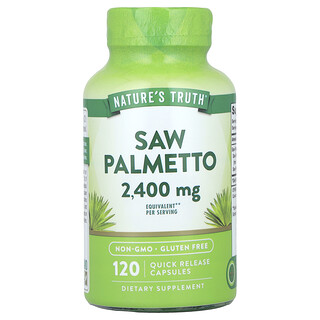 Nature's Truth, Saw Palmetto, 120 Quick Release Capsules (1,200 mg per Capsule)