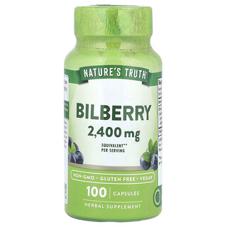Nature's Truth, 歐洲越橘，2400 毫克，100 粒膠囊（每粒膠囊 1200 毫克）
