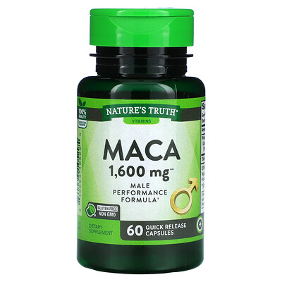 

Nature's Truth Maca 1 600 mg 60 Quick Release Capsules