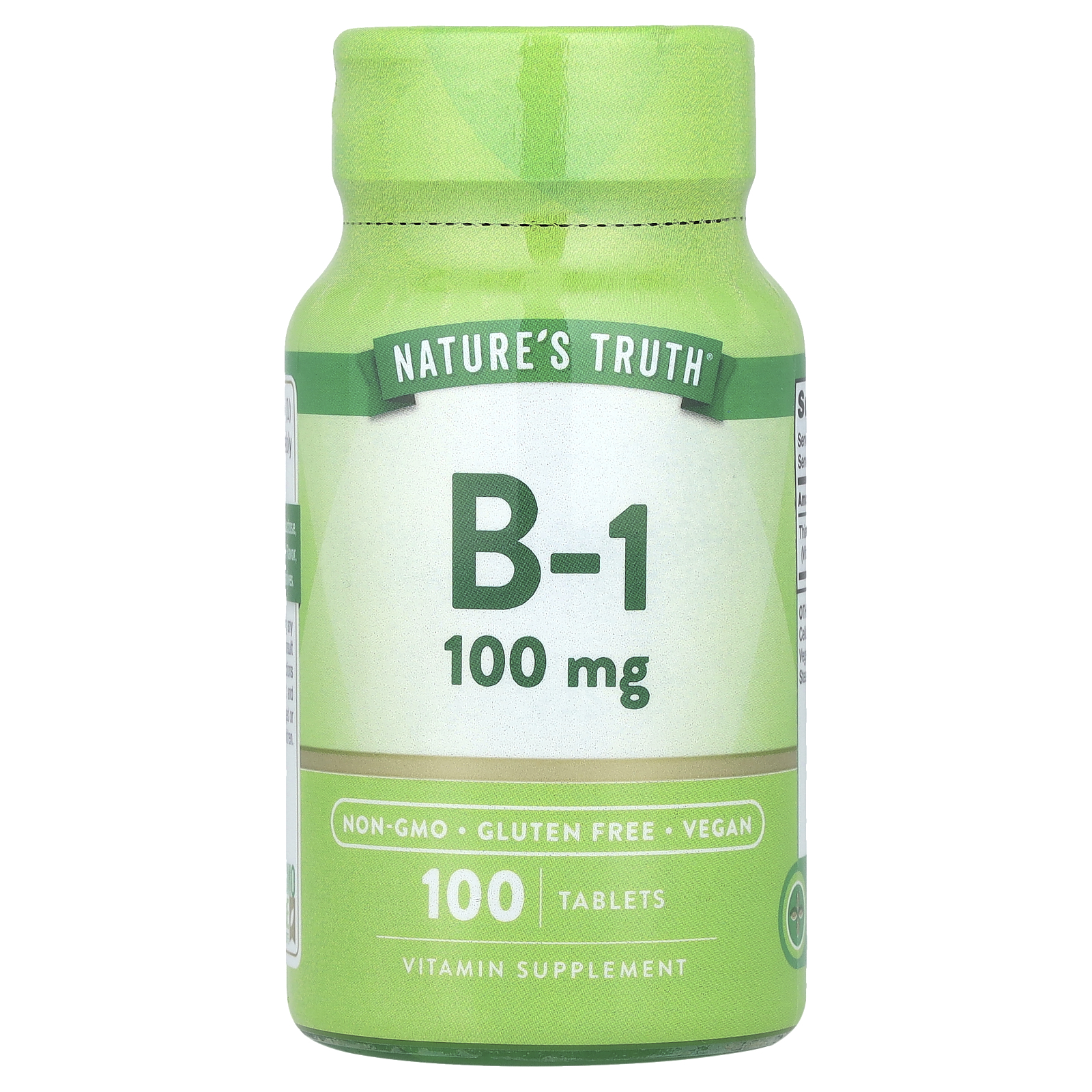 Nature's Truth (네이처스트루스), 비타민B1, 100mg, 100정