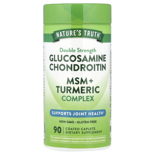 Nature's Truth, Glucosamine Chondroitin MSM & Turmeric Complex, Glucosamin-Chondroitin-MSM und Kurkuma-Komplex, 90 beschichtete Kapseln