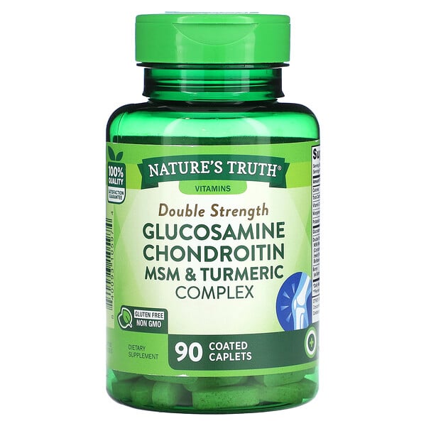 Nature's Truth, Double Strength Glucosamine Chondroitin MSM & Turmeric ...