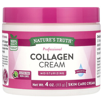 Nature's Truth, Professional Collagen Cream, Unscented, 4 oz (113 g)