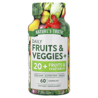 Nature's Truth, Frutas e Vegetais +, 60 Cápsulas