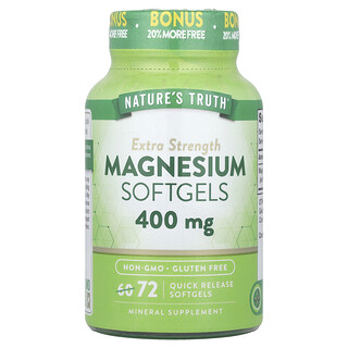 Nature's Truth, Magnesium, Extra Strength, 400 mg, 72 Quick Release Softgels