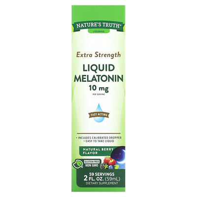 

Nature's Truth Liquid Melatonin Natural Berry 10 mg 2 fl oz (59 ml)