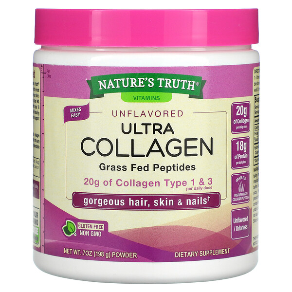 Nature's Truth, Ultra Collagen Powder, Unflavored, 7 oz (198 g)
