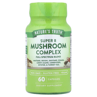 Nature's Truth, Complexe de champignons Super 8, 60 capsules végétariennes