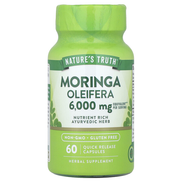 Nature's Truth Moringa Oleifera, 60 Quick Release Capsules (3,000 mg per Capsule)
