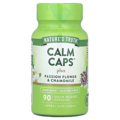 Calm Caps™, пасифлора та ромашка, 90 капсул зі швидким вивільненням