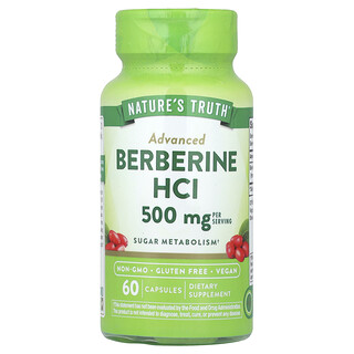 Nature's Truth, Υδροχλωρική βερβερίνη, 60 κάψουλες (250 mg ανά κάψουλα)