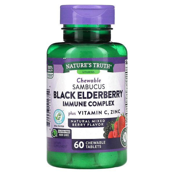 Nature's Truth, Sambucus Black Elderberry Immune Complex Plus Vitamin C