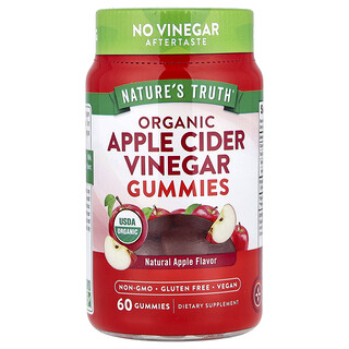 Nature's Truth, Organic Apple Cider Vinegar Gummies, Natural Apple, 60 Gummies