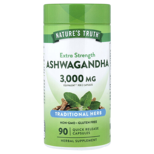 Nature's Truth, Ashwagandha, 90 Kapseln mit schneller Freisetzung