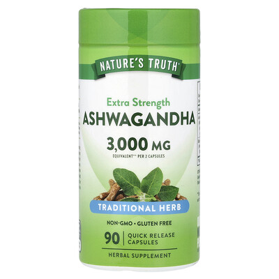 Photos - Vitamins & Minerals Natures Nature's Truth, Ashwagandha, 90 Quick Release Capsules NTH-11664 