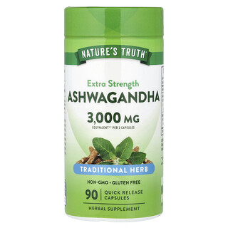 Nature's Truth, Ashwagandha, 90 Quick Release Capsules