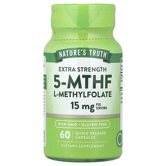 L-метилфолат 5-MTHF, 60 капсул зі швидким вивільненням (7,5 мг у капсулі)