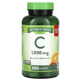 Nature's Truth, Vitamine C et cynorrhodon sauvage, 1000 mg, 300 comprimés-capsules